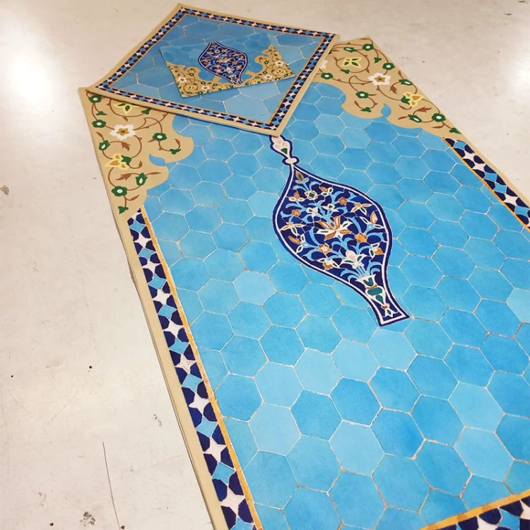 سجاده و جانماز طرح کاشی